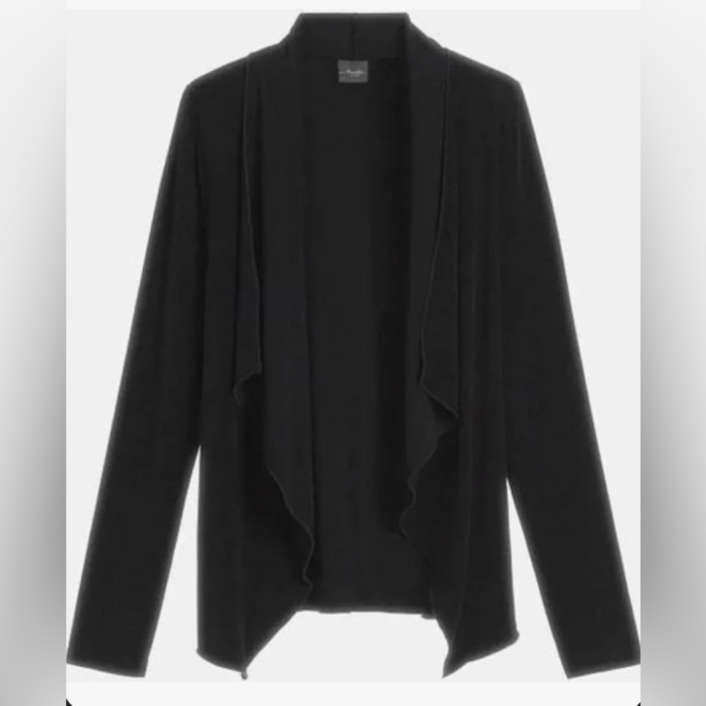 Chico's Black Classic Easy Drape Cardigan Sweater